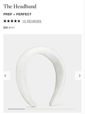Prep + Perfect White Padded Headband